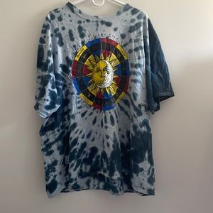 Blue TieDye Zodiac Sign T-shirt 3XL